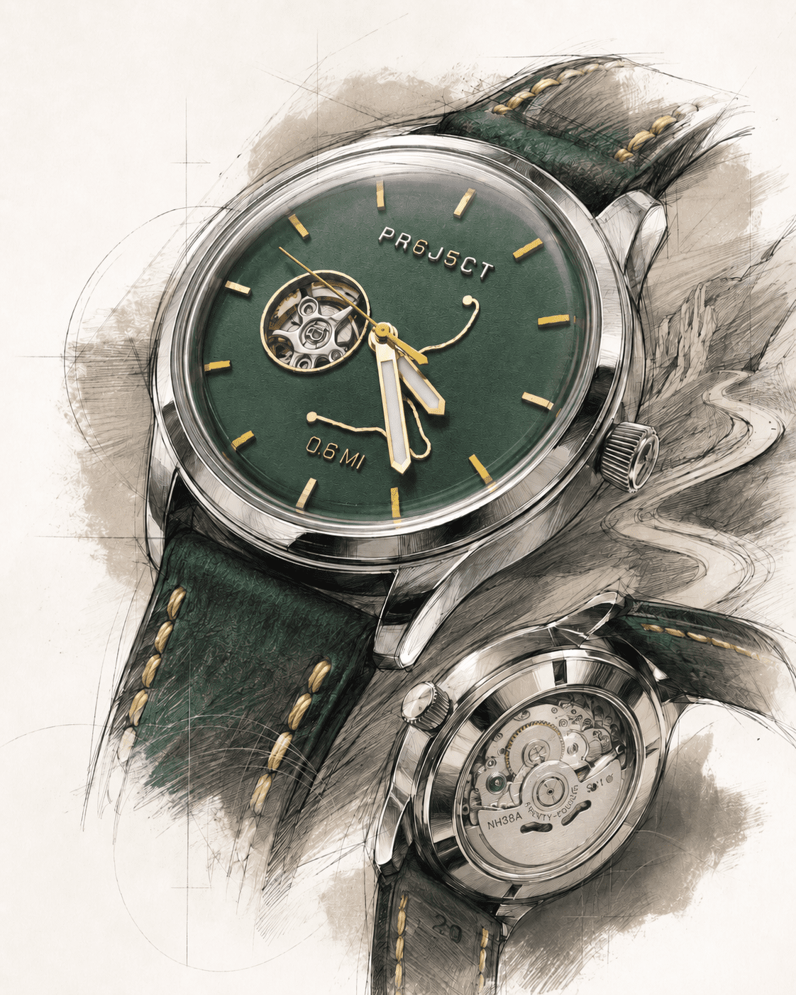 GT Canyon Line — Hunter Green